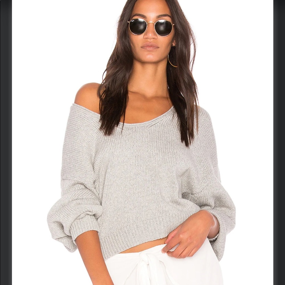 Free People Perfect Day Pullover in Grey